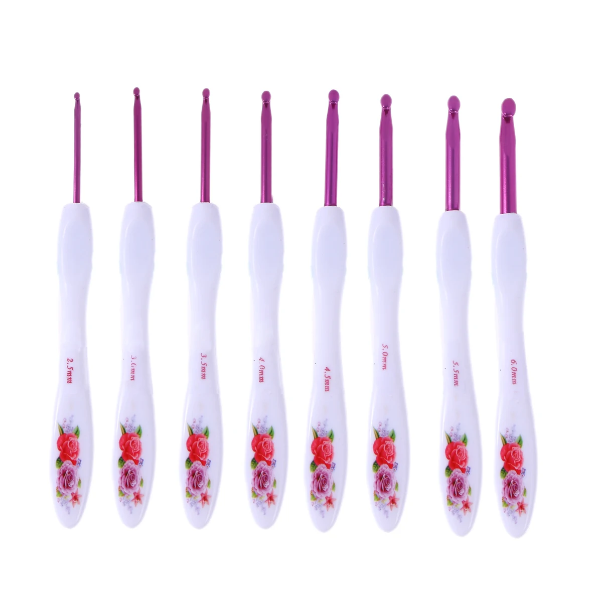 

8pcs Crochet Hooks Needles DIY Crafting Weaving Knitting Supplies Tools Accessories for Gloves Sweater Hat Scarf Making