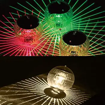 

Waterproof 7 Color RGB Changing LED Floating Lights Solar Powered LED Swimming Pool Pond Lawn Garden Decoration Light