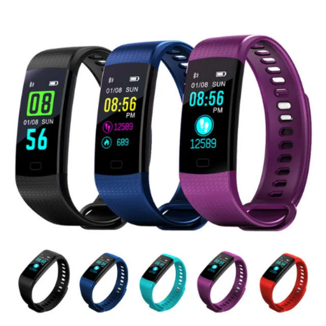 Bluetooth умный Браслет сердечный ритм фитнес-трекер кровяное давление спортивный ремешок электронные наручные часы с браслетом для женщин и мужчин
