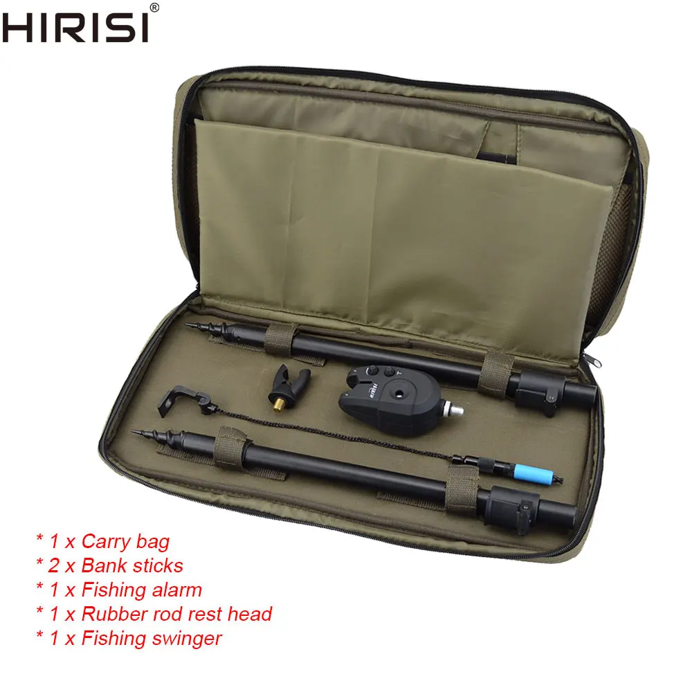 

Carp Fishing tackle set with Carry bag fishing pole holder bank sticks carp fishing alarm fishing swinger quick connnector