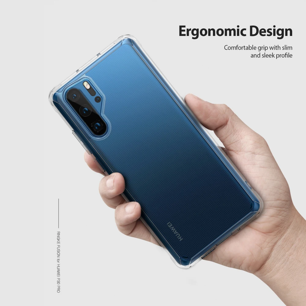 Ringke Fusion Case For Huawei P30 Pro Flexible Tpu and Clear Hard Back Cover Hybrid Case