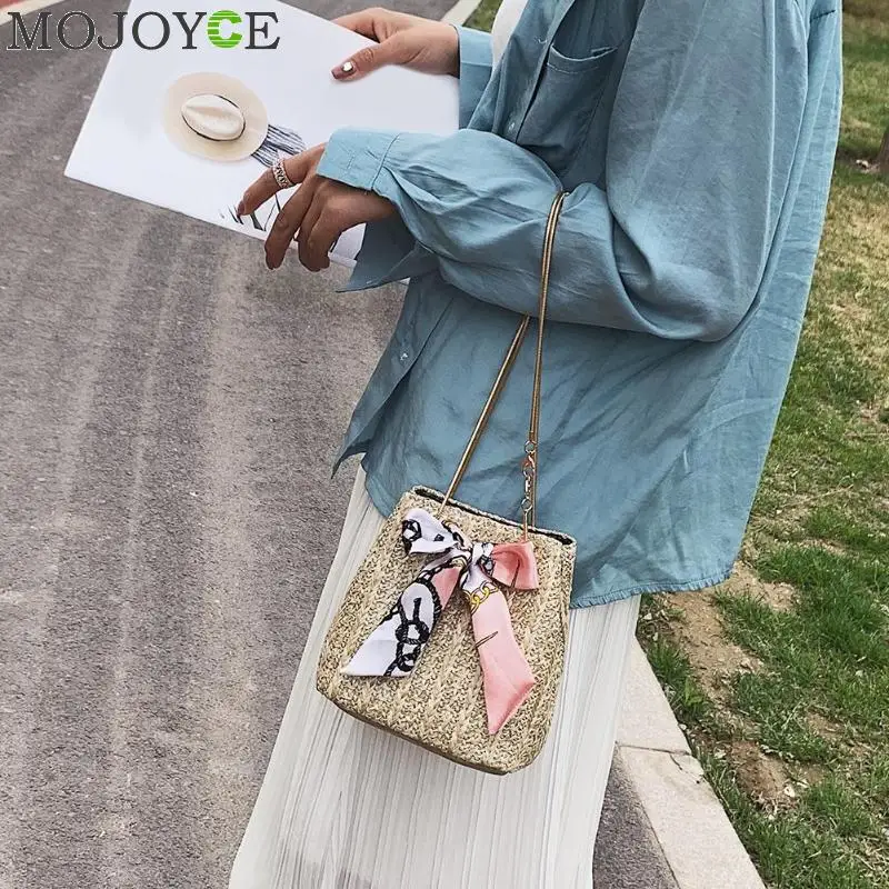 2019 القش حقيبة شاطئية بولسا الأنثوية حقيبة كتف رسول Crossbody حقائب للنساء حقيبة يد أكياس للنساء
