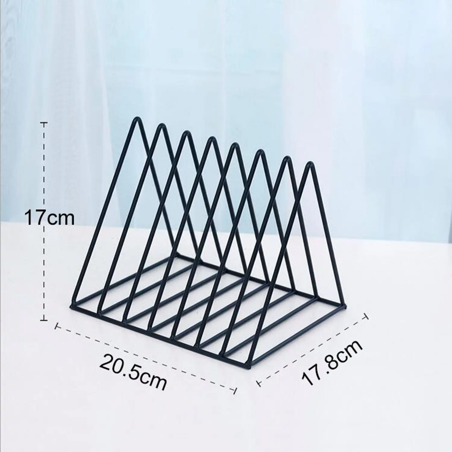 تعزيز! الشمال مثلث بسيط المطاوع الحديد سطح المكتب تخزين الرف الرف ملف مجلة صندوق تخزين مكتب رف المجوهرات