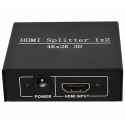 30 Гц Uhd 4 K x 2 K Hdmi 2,0 Splitter 1X2 Поддержка Hdcp 1,4 3D Hdmi Splitter 2,0 1 Вход 2 Выход распределительная коробка для Ps4 Blu-Ray Dvd Hdt