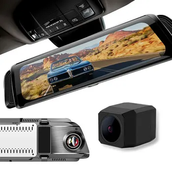 

Stream Media Rearview Mirror Car DVR Touchs Screen Full HD 1080P Dual Lens Night Vision Driving Recorder Reversing Image