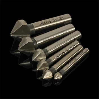 

6Pcs/set 6.3mm -20.5mm 90 Degrees High Speed Steel Countersink Drill Bits Chamfer Drills Chamfering Device Wood Working Tool