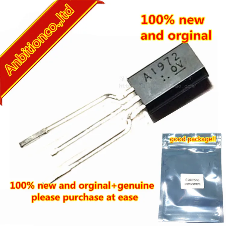 

10pcs 100% new original 2SA1972 A1972 TO-92L MOS PNP TRANSISTOR (HIGH VOLTAGE SWITCHING APPLICATIONS) in stock