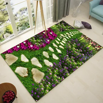 

Simple fashion garden home living room sofa coffee table balcony carpet bedroom full of green rectangular floating window blank