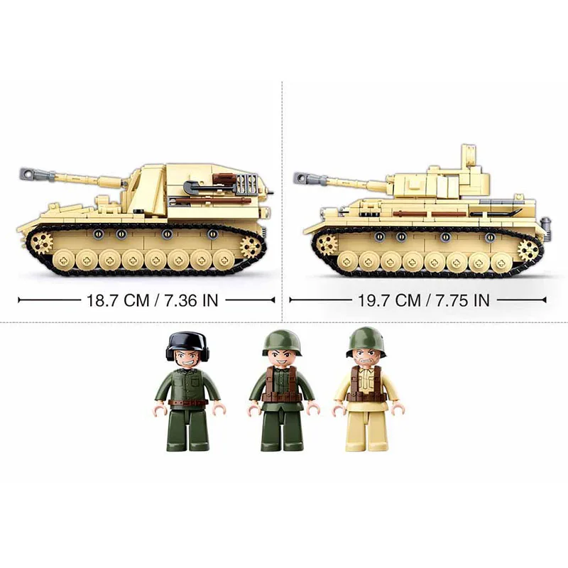 Военная серия WW2 полугусеничная несущая битва Сталинграда Panzer IV, строительные блоки, игрушка для детей, подарки