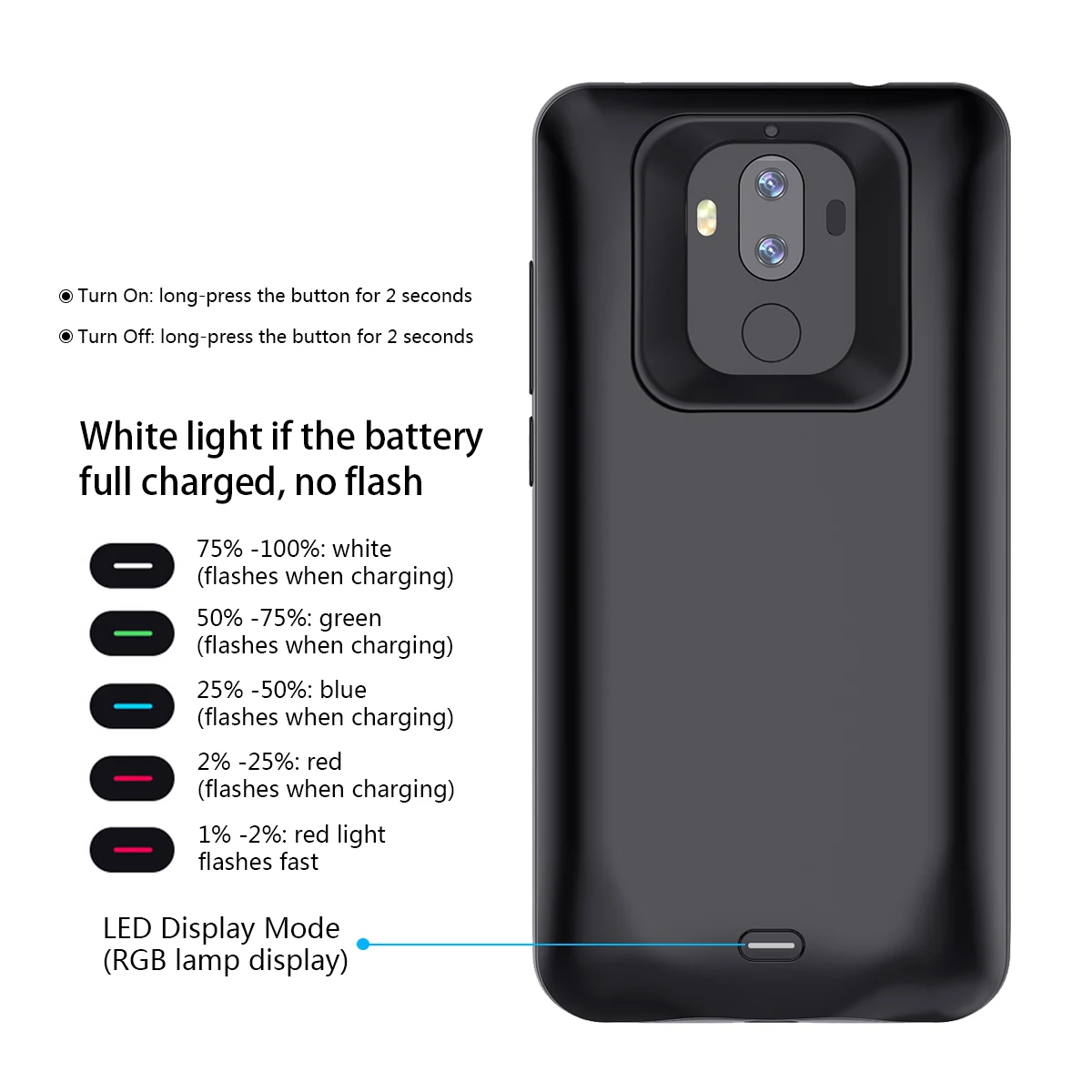 Чехол для зарядного устройства huawei mate 9 5000 мА/ч внешний аккумулятор чехол зарядки
