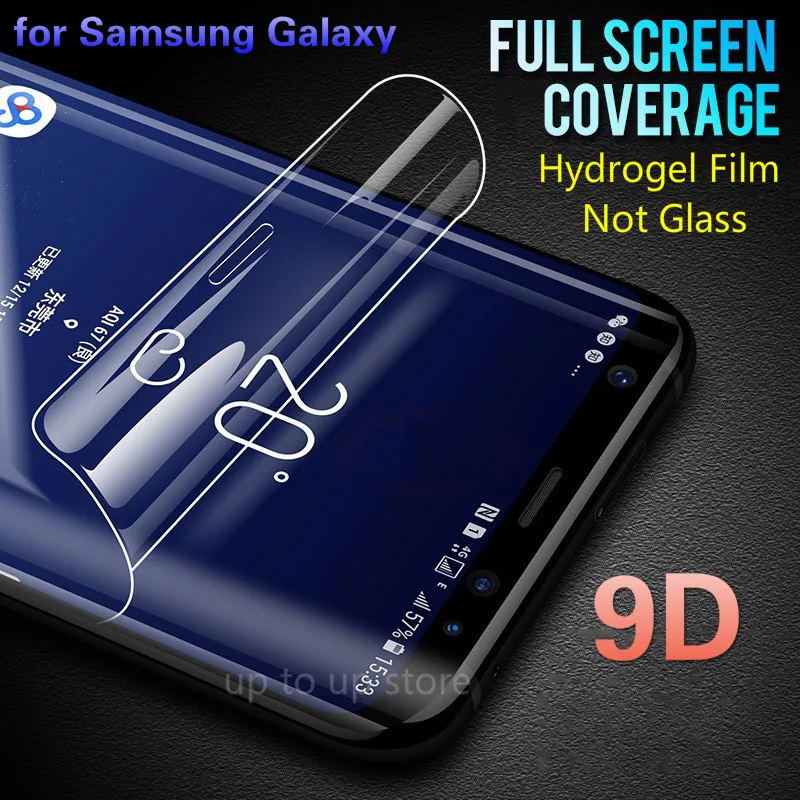 9D полное покрытие мягкая Гидрогелевая пленка для Samsung Galaxy S9 S8 S7 S6 Edge Plus Защита