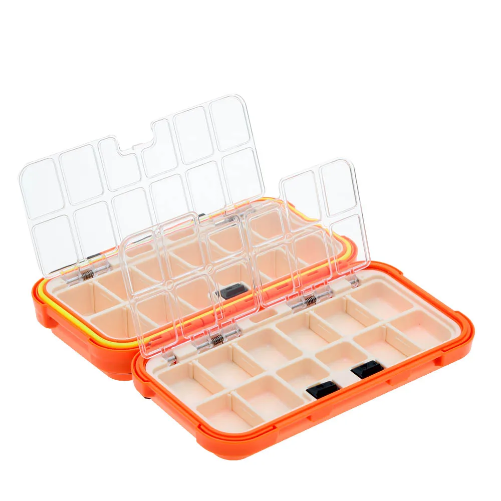 24 отделения, двухслойная коробка для приманки, коробка для рыболовных снастей, переносная приманка для рыбы, приманка, форель, мухи, коробка для хранения, чехол, аксессуары