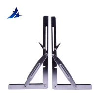 2 шт нержавеющая сталь Складная полка скамья стол кронштейн 250 кг нагрузка сверхмощный 12"