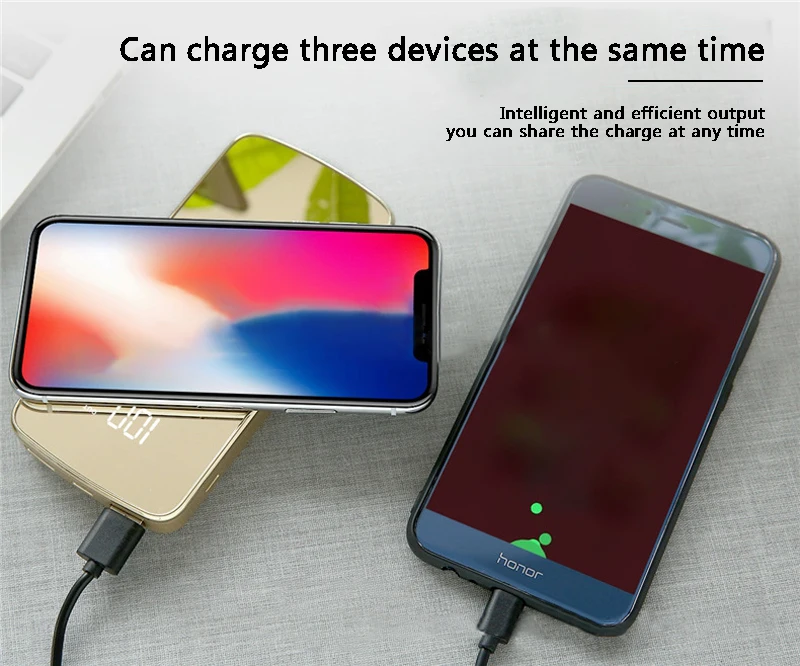 Hot sale of the latest large capacity 20000mAh fashion wireless charging mobile power charging treasure mobile phone charger Hot sale of the latest large capacity 20000mAh fashion wireless charging mobile power charging treasure mobile phone charger