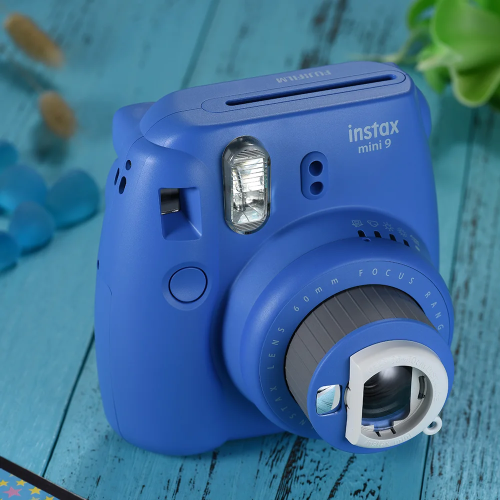 Пленочная камера моментальной печати Fujifilm Instax Mini 9 с зеркалом для селфи, Ice Blue