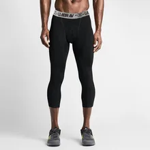 3/4 брюки для мужчин спортивные колготки для бега быстросохнущие спортивные Леггинсы для мужчин фитнес Баскетбол тренировочная спортивная одежда