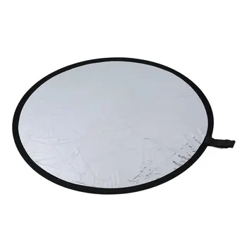 

Round reflector For photography Diameter 80cm Foldable silver & white