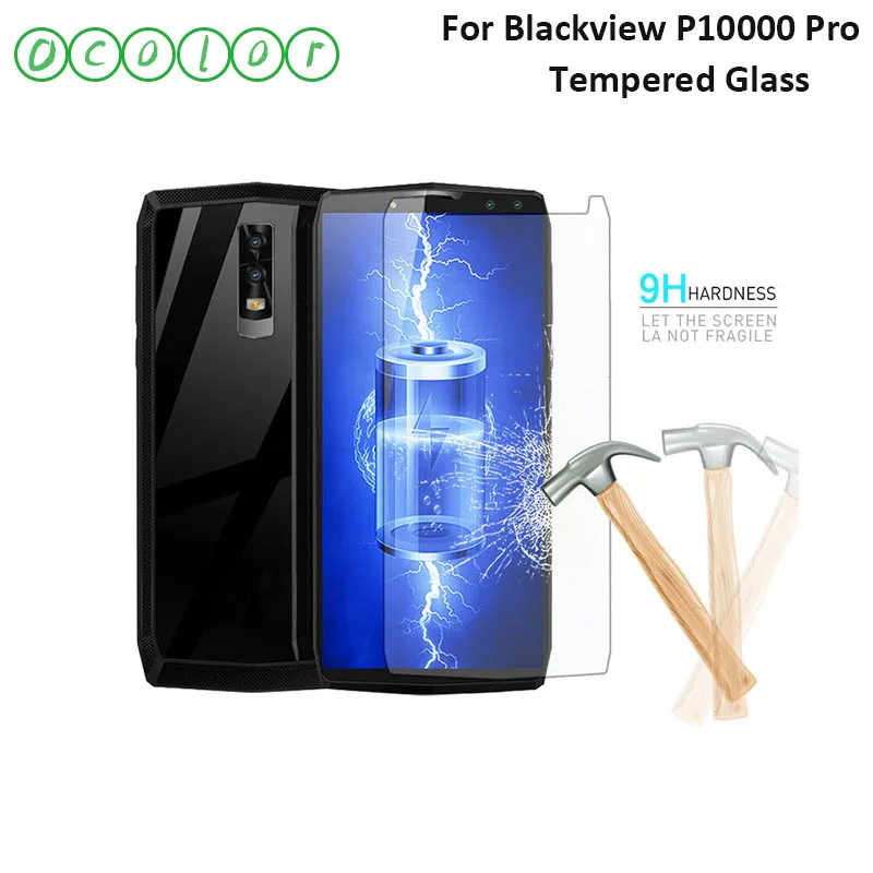 

ocolor For Blackview P10000 Pro Tempered Glass Screen Protective Film Steel Films 5.99" Replacement For Blackview P10000 Pro