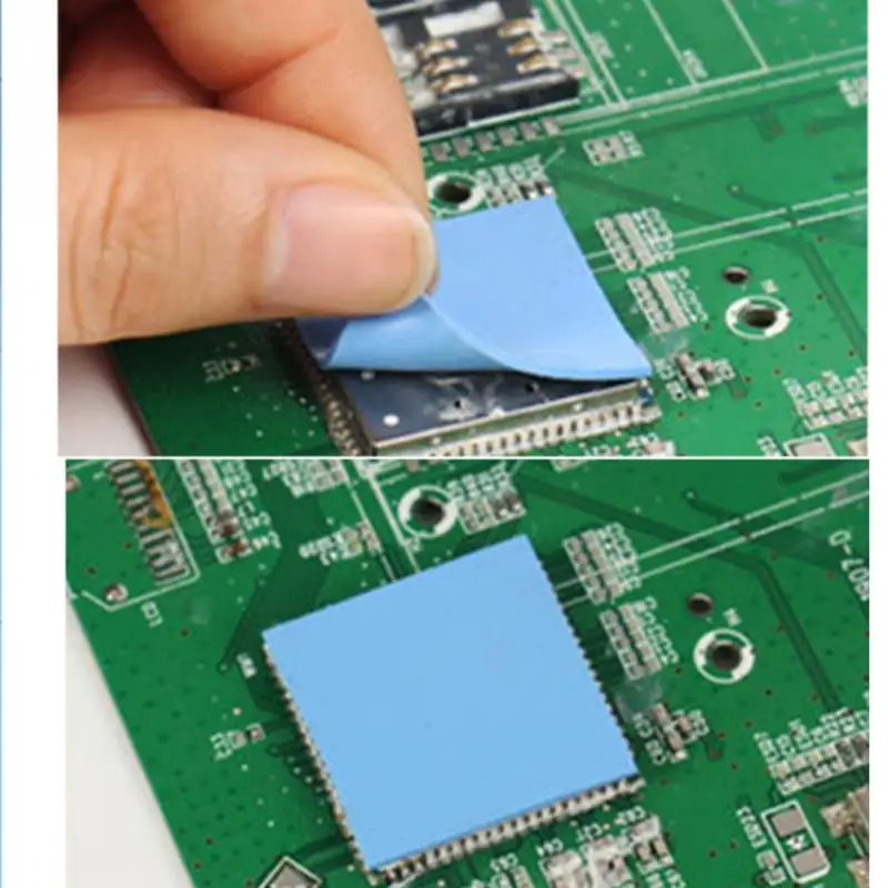 السيليكون الحراري سادة 100 ملليمتر x 100 ملليمتر x 1 ملليمتر GPU وحدة المعالجة المركزية غرفة تبريد الأزرق الحرارية موصل بطانة حماية من السيليكون ا... السيليكون الحراري سادة 100 ملليمتر x 100 ملليمتر x 1 ملليمتر GPU وحدة المعالجة المركزية غرفة تبريد الأزرق الحرارية موصل بطانة حماية من السيليكون ا...