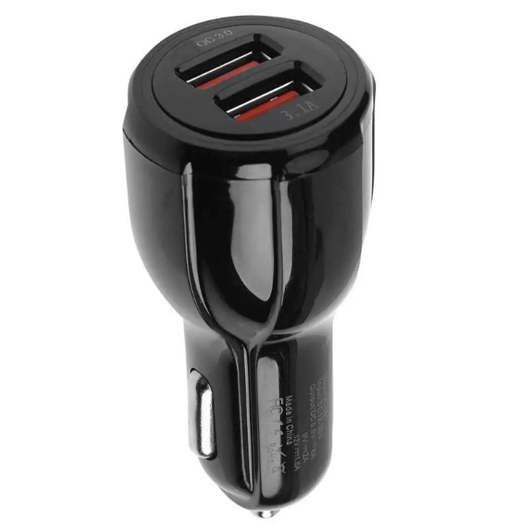 

Fast Charge 3.0 Dual USB Car Charger For Mobile Phone, PC, etc Phone Stylish design with distinctive look.