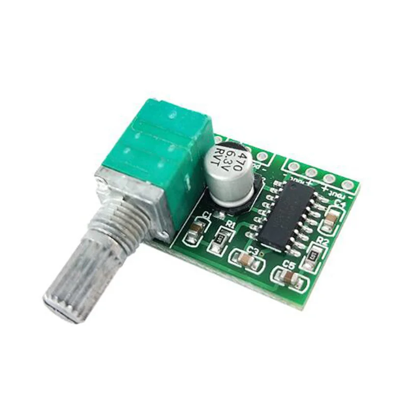 5pcs PAM8403 5V 2 Channel USB Digital Audio Amplifier with Potentionmeter Switch
