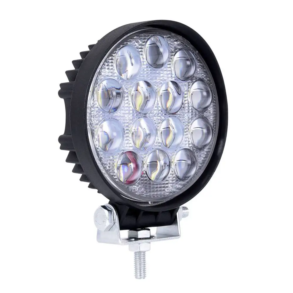 1 PC Super Bright 42W LED Truck Light 3360LM Work Driving Lamp Spot Flood Beam Offroad Boat Truck ATV Universal