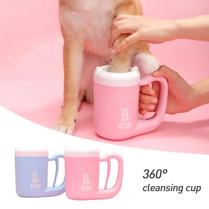 

Pey Foot Washer Cleaner Cup Silicone Small Pet Foot Cleaner Cup Litter Box Small Dogs Cats Pet Supplies Cat Dirty Paw Clean Tool