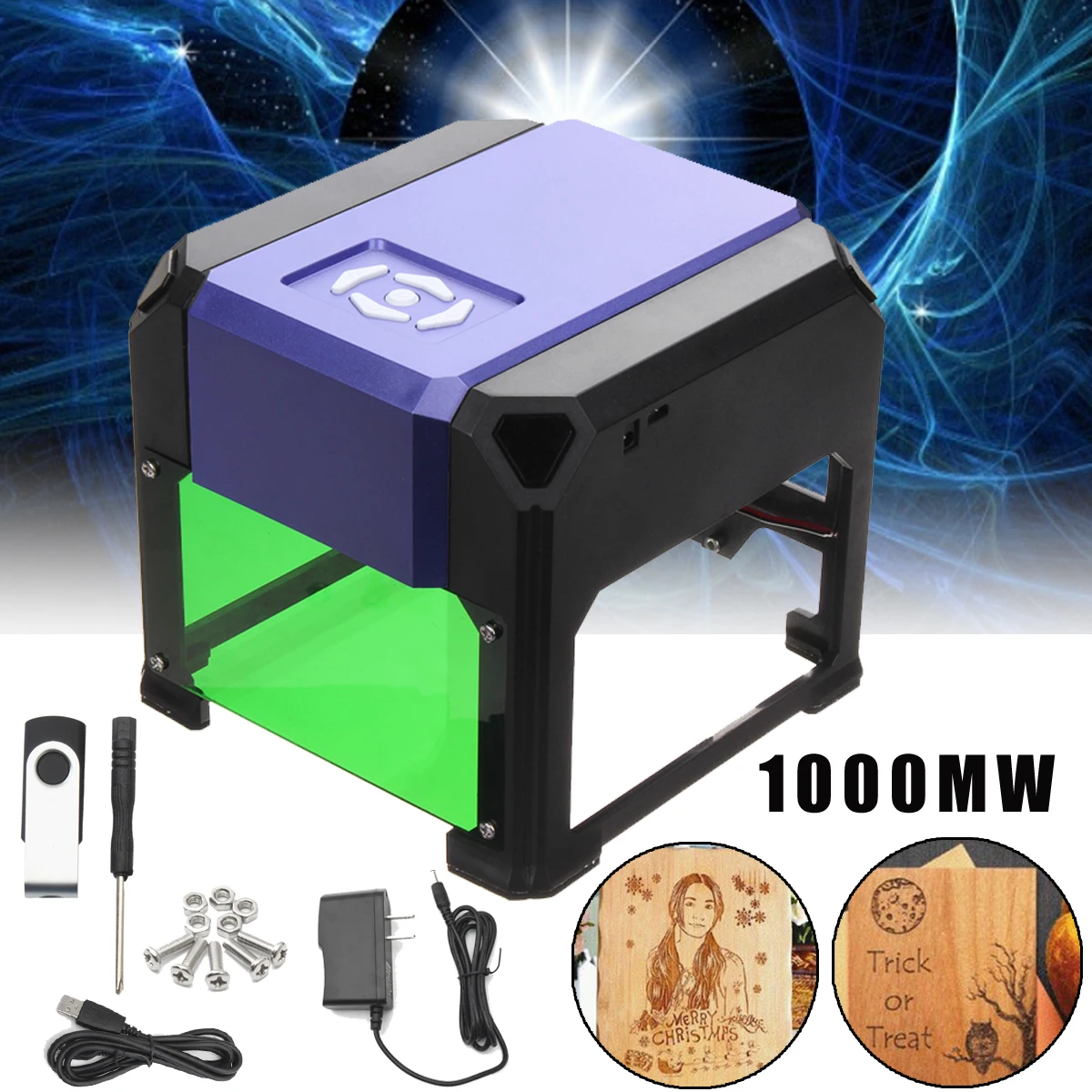 

1000mW Laser Engraver DIY Engraving Machine Cutter DIY Logo Mark Printer CNC Laser Cutter Carving 80x80mm For WIN/7/8/10 for XP