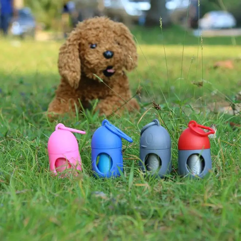 

Pet Dog Poop Bag Dispenser Penguin Pill Shape Puppy Cat Waste Carrier Holder Garbage Bag Dog Walking Pooper Scooper