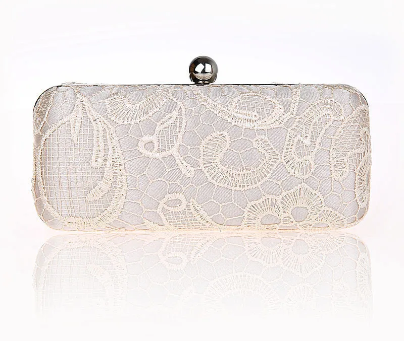 

Jaron Lace Evening Bags Women Wedding Clutch Purse Elegant Ladies Party Dress Handbag With Chain Floral Bag bolsas