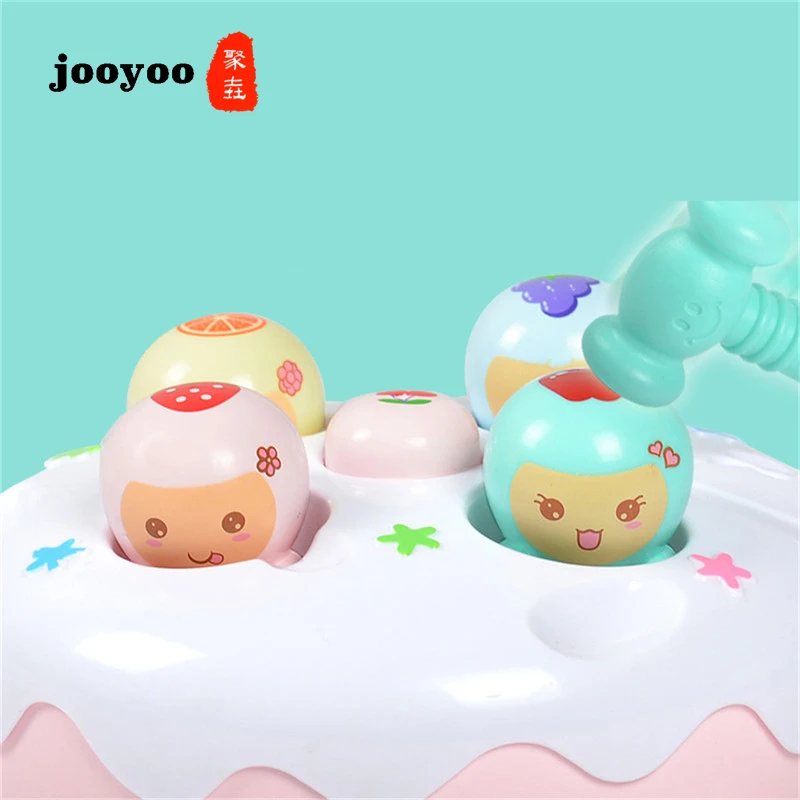 

Hot Selling Cake Hamster Electric Game Machine Tapping With Music Baby Puzzle Children's Toys Noise Maker Jooyoo