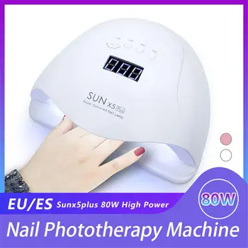 

X5 Plus 80W UV LED Nail Lamp Nail Dryer Double UV Lamp Cure UV Gel Nail Polish With Smart Sensor Lamp Timer For Nail Art Tools
