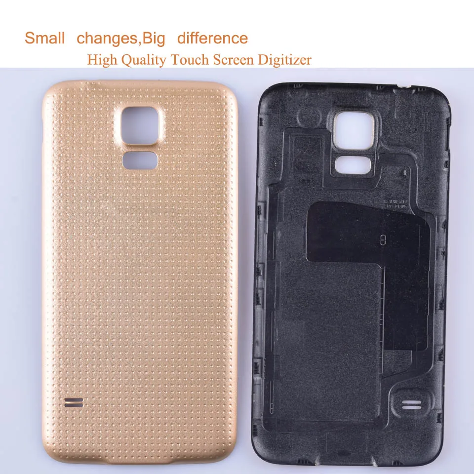10 шт./лот для Samsung Galaxy S5 i9600 G900F G900H SM G900 корпус Крышка батарейного отсека задняя