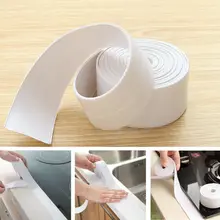 Водостойкая кухонная уплотнительная лента самоклеющаяся анти-влажная ПВХ герметик лента для ванной стены бассейна Раковина край
