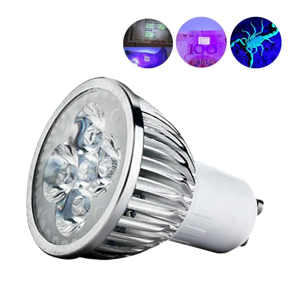 3 W светодиодный Grow Light E27 MR16 GU10 УФ ультрафиолетового пурпурного Светодиодный прожектор лампы завод лампа парниковый эффект; Выращивание