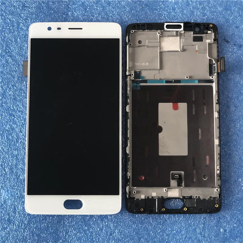 

Original For OnePlus 3 One Plus3 A3000 A3003 Amoled Axisinternational LCD Screen Display With Frame+Touch Panel Screen Digitizer