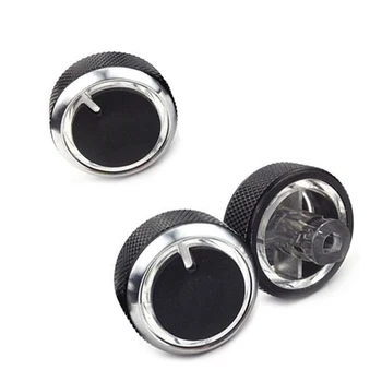 

3X Aluminum Alloy Car AC Knob Air Conditioning Heat Control Switch Knob Button Fit For Chevrolet Spark/Chery QQ3 QQ6