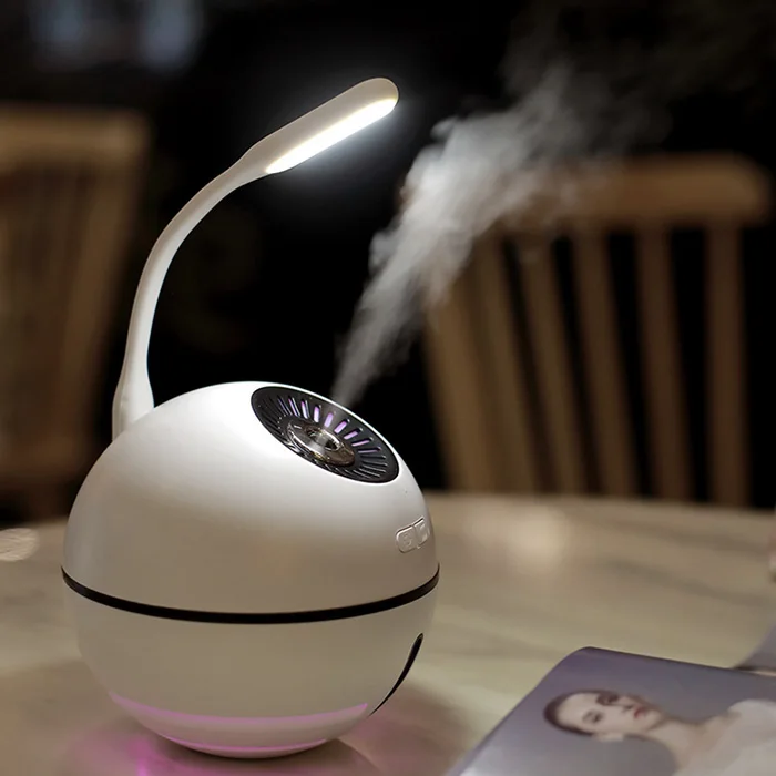 

Portable mini Space Ball Humidifier USB fan Large Capacity Spray Rechargeable Small Fan with LED Light for Car Home Office #3