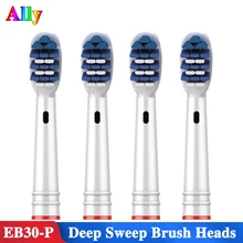 

4PCS EB30 Electric Toothbrush heads Deep Sweep Replacement Brush Heads For Braun Oral B Vitality D18 D19 D34 TZ-1000 TZ-2000