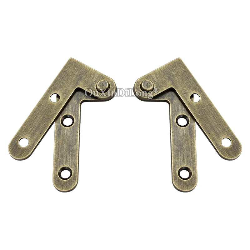Retro 100Pairs European Antique Brass Invisible Door Pivot Hinges 360