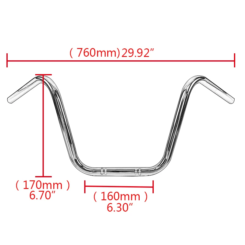Мотоцикл 7/8 &quot22 мм Руль управления Ape вешалка руль подходит для Hon da Ya maha Su zuki Harley