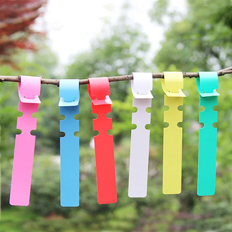 100 pcs Plant Tags Garden Nursery Label hanging tree Markers seedling plant fruit trees signs prompt card classification tool