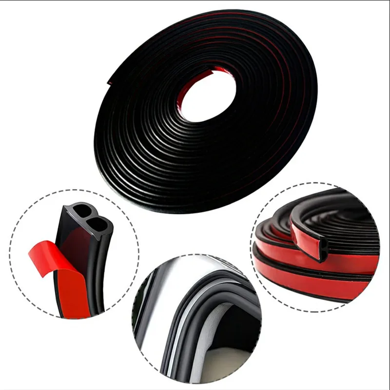 

5m Car Accessories B Type Car Rubber Seals Dustproof Sealing Strips for dodge ram 2500 1500 journey caliber durango Styling