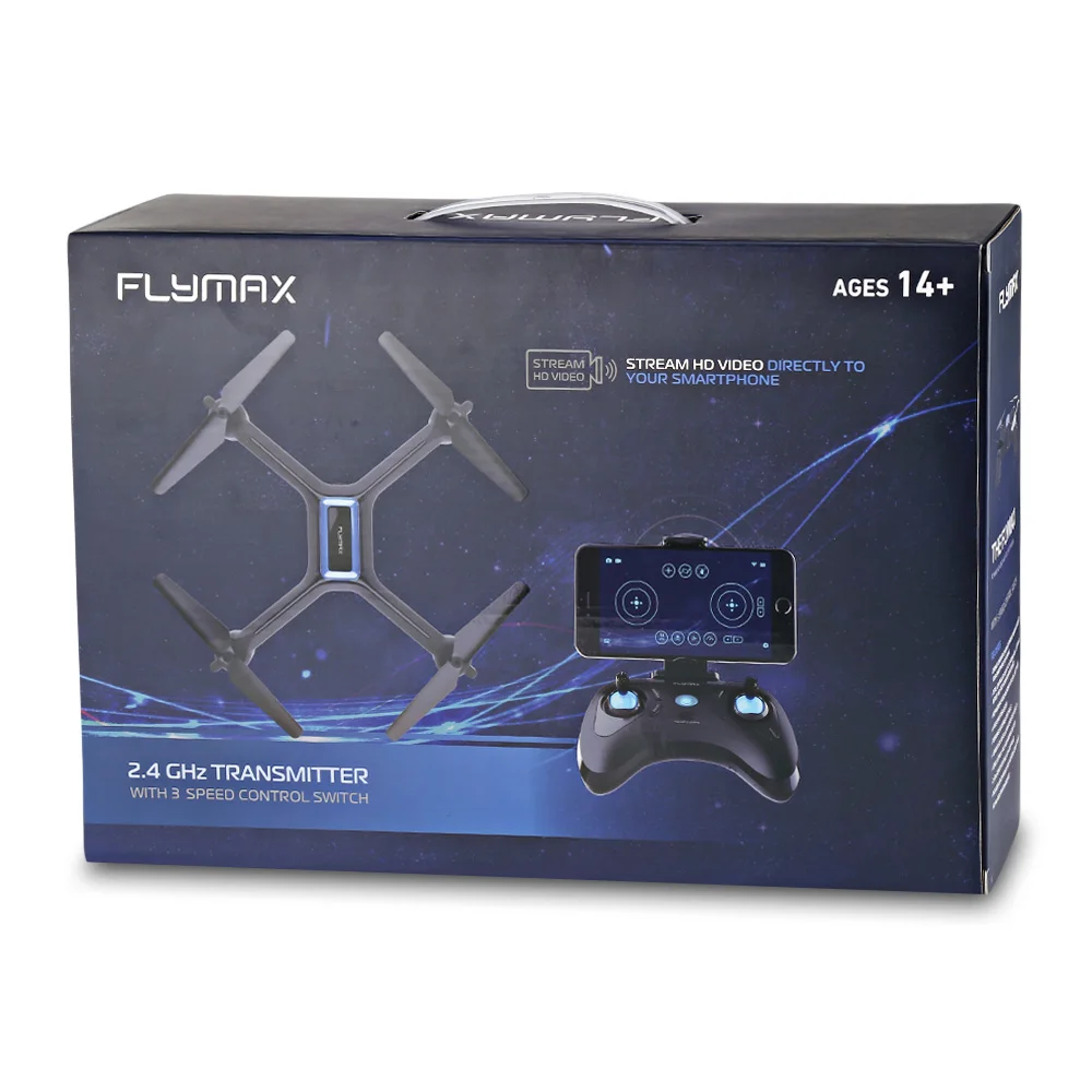 Flymax 2 WiFi Quadcopter RC Drone 2.4G WIFI FPV Streaming Drones Wide Angle HD Camera High Hold Mode Helicopters Kid Toy HotSale Flymax 2 WiFi Quadcopter RC Drone 2.4G WIFI FPV Streaming Drones Wide Angle HD Camera High Hold Mode Helicopters Kid Toy HotSale