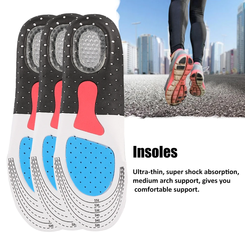 

Orthopedic Foot Arch Support Sport Shoe Pad Running Gel Insoles Insert Cushion Insole Sneakers Pad Sweat-absorption Drying