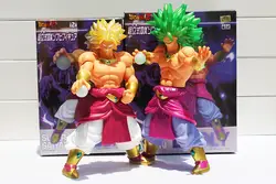 2 стиля аниме Dragon Ball Z Супер Saiyan Broly ПВХ фигурка модель игрушки 10 "23 см классические игрушки рождественские подарки