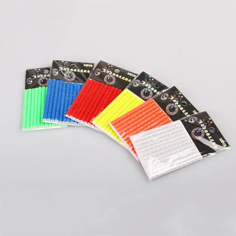 New Fluorescent MTB Bicycle Wheel Spoke Bike Sticker Cycling Wheel Rim Reflector Lighting Bike Spoke Reflective Strips
