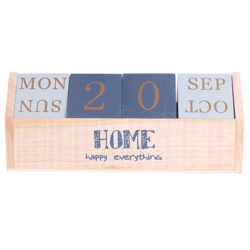 

Dailyuse Manual Wooden Combination Small Desk Calendar Desktop Decoration Ornament