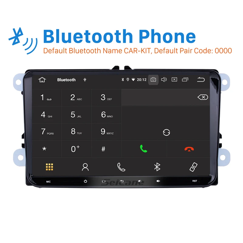 Cheap Seicane Android 9.0 9 inch Car multimedia Player GPS Navigation for VW Volkswagen Scirocco Golf Polo Passat b5 Jetta Tiguan 1