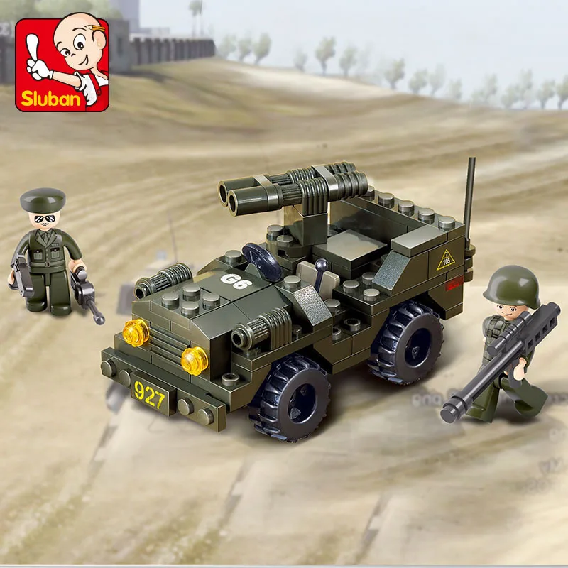 Ban строительный блок 5800 Игрушки для мальчиков военный двойной пистолет
